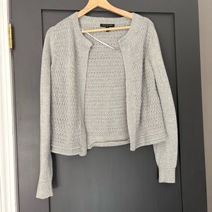Banana Republic Light Gray Women's Cardigan
